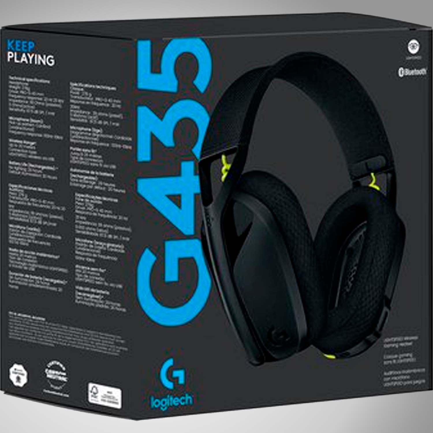 Auriculares Logitech Gaming G435 Inalambricos White — ZonaTecno