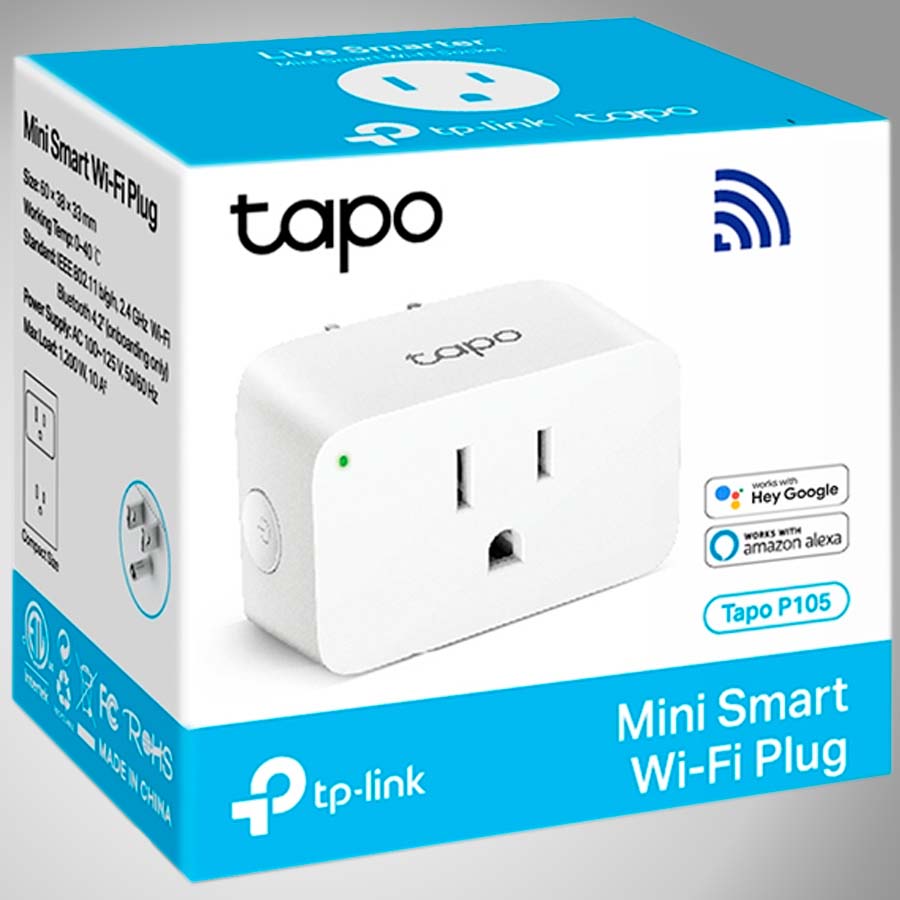 Enchufe Inteligente Smart Wifi TP-Link Tapo P100 Controla los Dispositivos  por Voz y App y Ahorra en