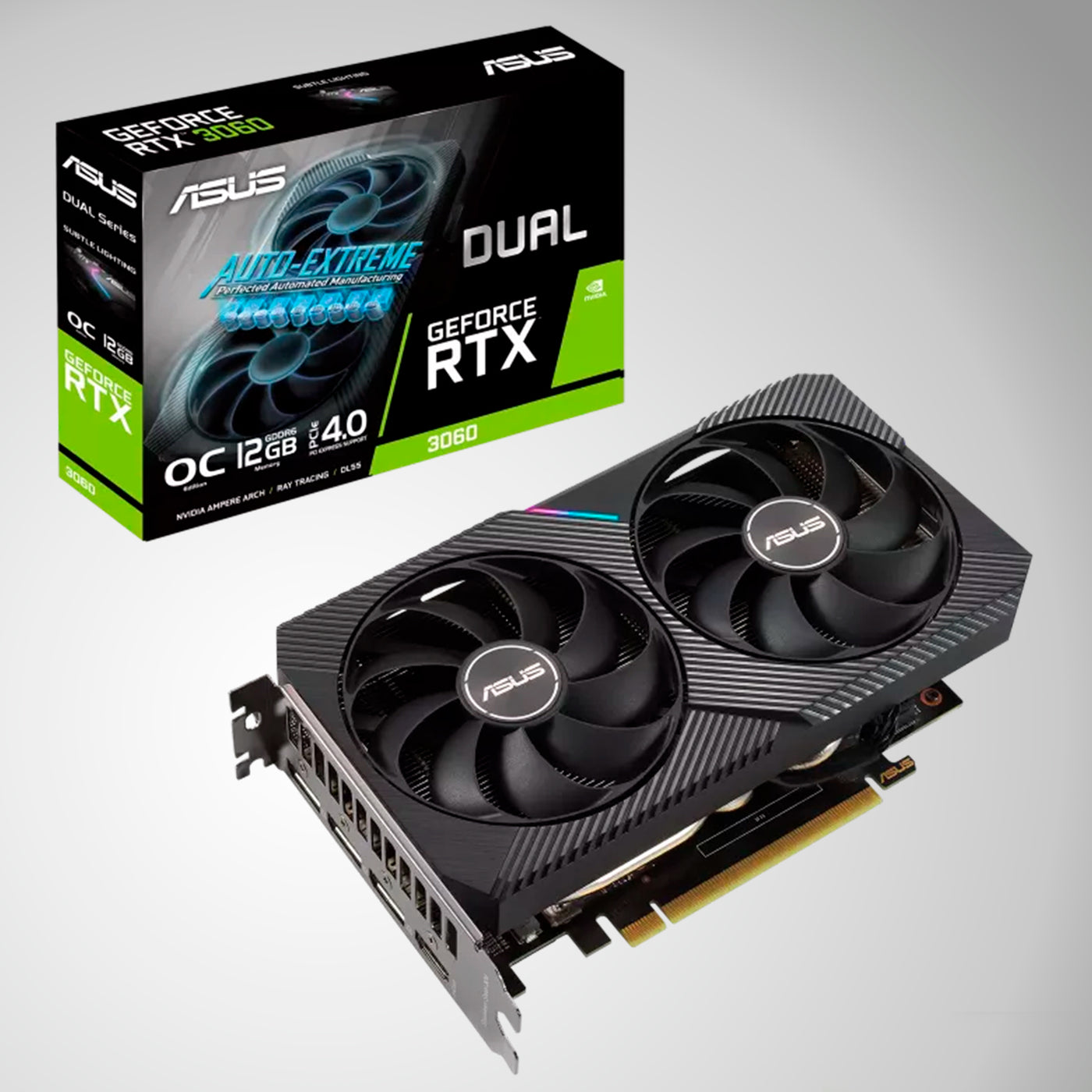 Tarjeta de video ASUS Dual GeForce RTX 3060 v2 OC Edition 12GB