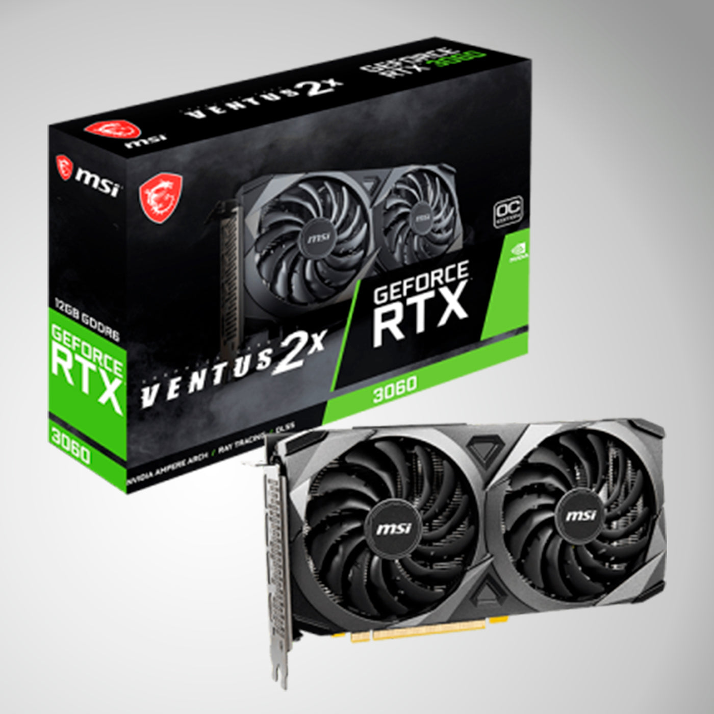 Tarjeta de video MSI GeForce RTX 3060 VENTUS 2X 12GB OC GDDR6 - Achorao