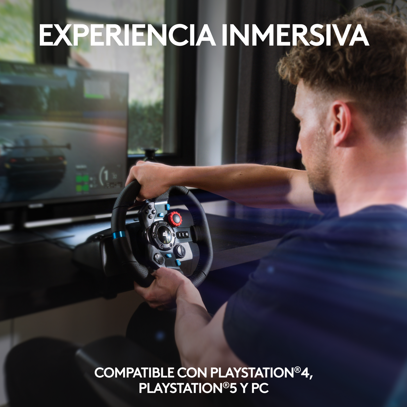 Volante de Carreras y Pedales Logitech G29  para PlayStation PS5, PS4, PS3 y PC.