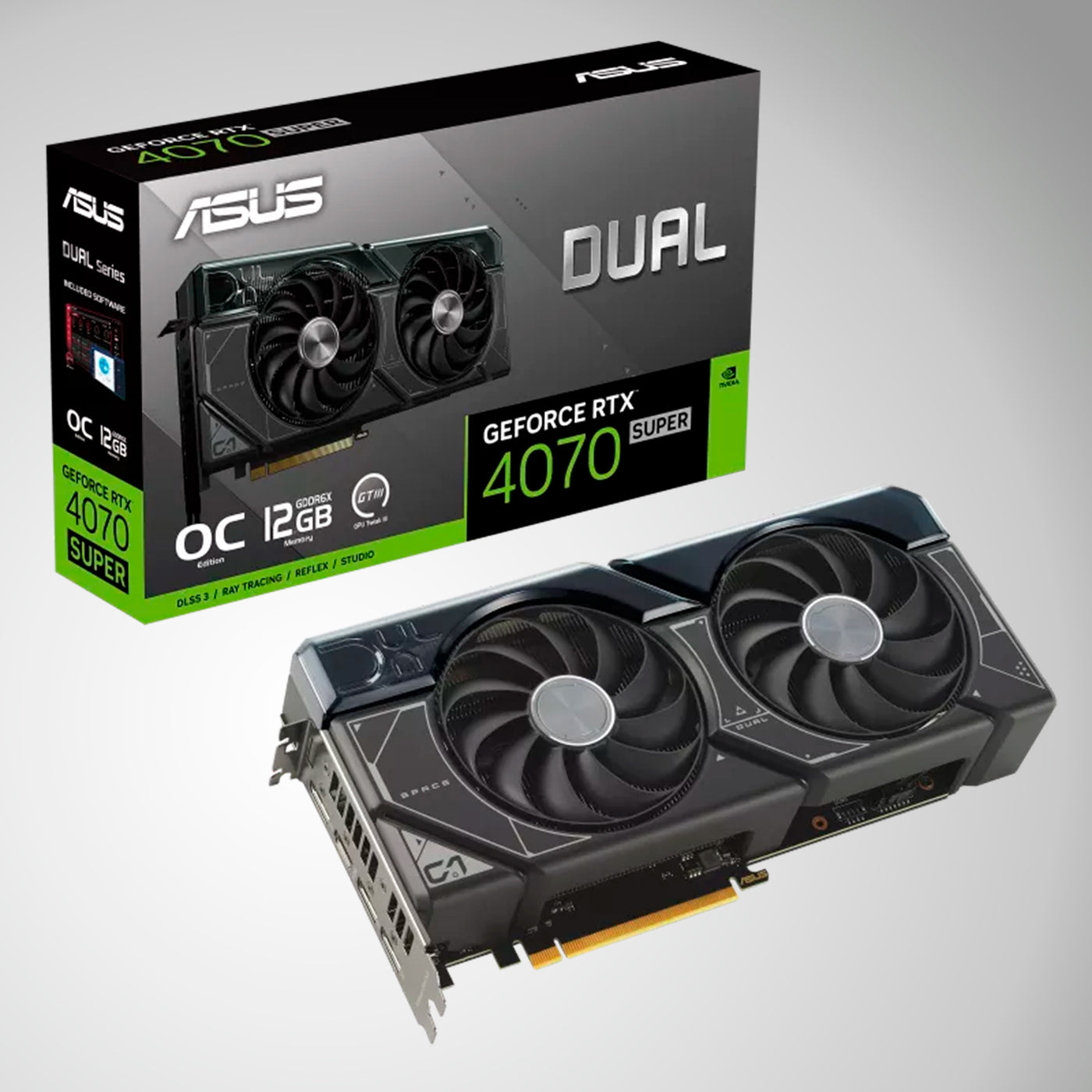 Tarjeta de video ASUS Dual GeForce RTX 4070 SUPER OC Edition 12GB GDDR6X, PCI Express 4.0