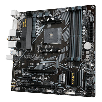 Motherboard Gigabyte B550M DS3H AC (rev. 1.5) Chipset AMD B550, Socket AM4, Micro ATX