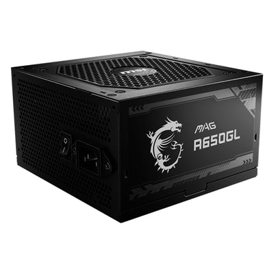 Fuente de alimentación MSI MAG A650GL, 650W, 80 PLUS Gold, Formato ATX