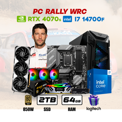 PC Rally WRC Intel Core i7 14700F | RTX 4070 SUPER 12GB | 2TB SSD | 64GB DDR5 | ENF. LIQ. #WRC24 - Achorao