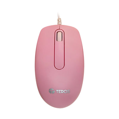 Mouse óptico TEROS TE-1221S, 1000 DPI, USB, 3 botones