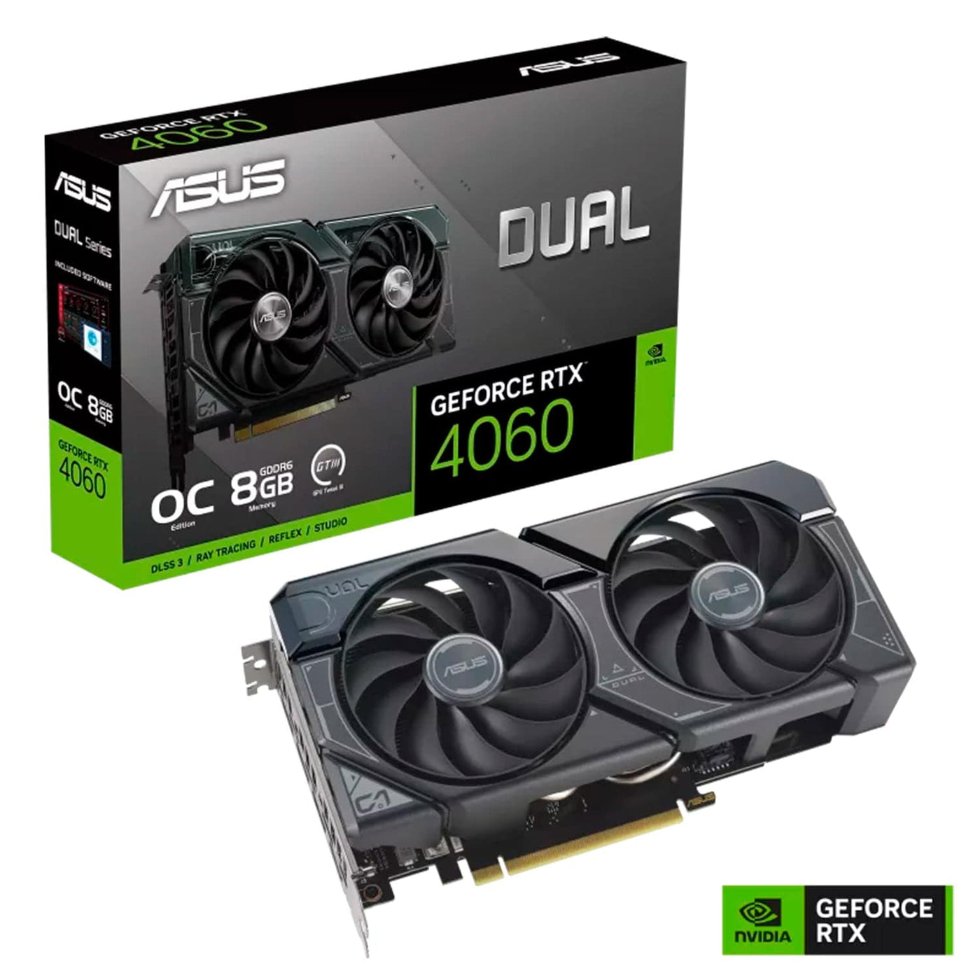 Tarjeta de video ASUS Dual GeForce RTX 4060 EVO DUAL OC Edition 8GB GDDR6, PCI Express 4.0