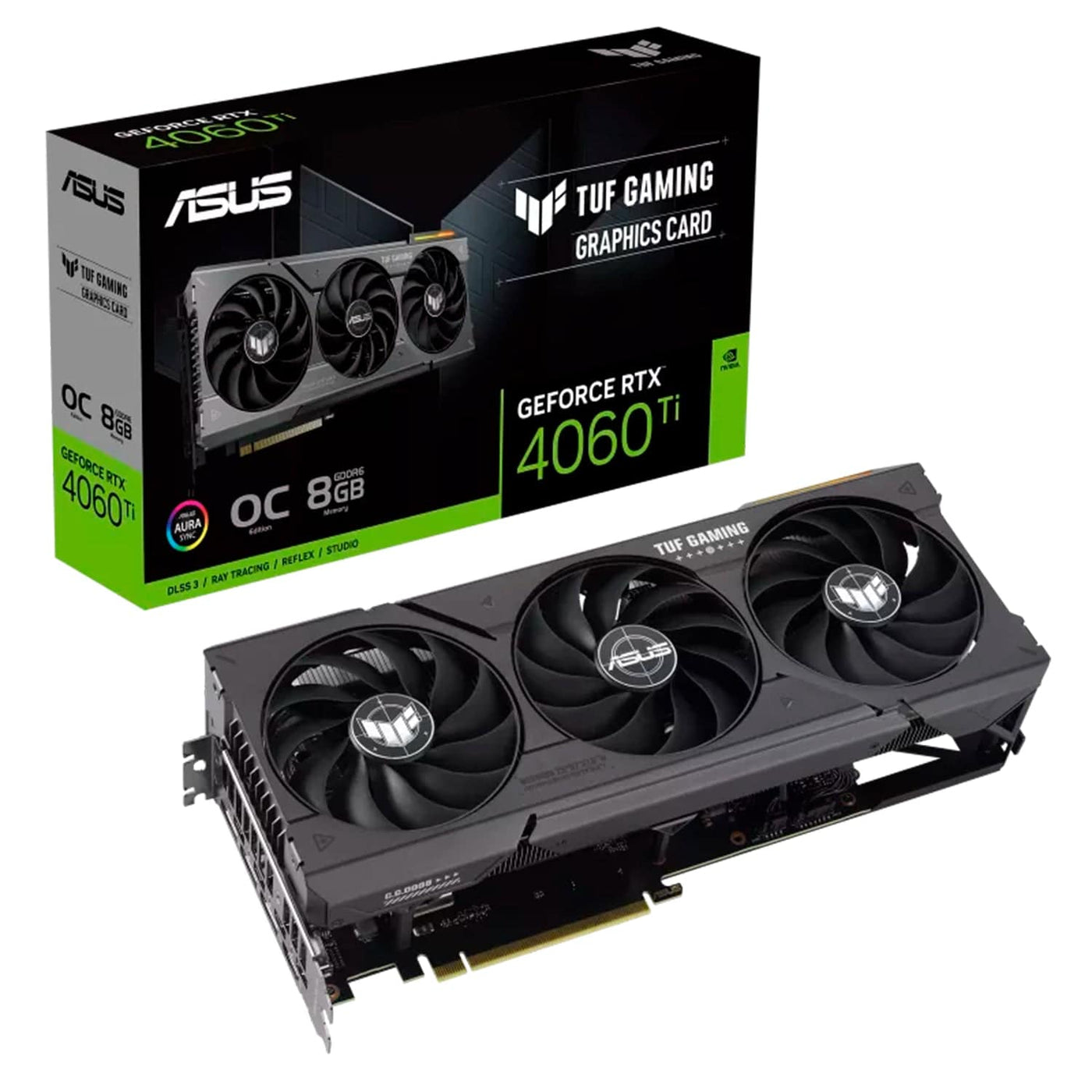 Tarjeta de video ASUS TUF GAMING GeForce RTX 4060Ti 8gb GDDR6 OC EDITION - Achorao