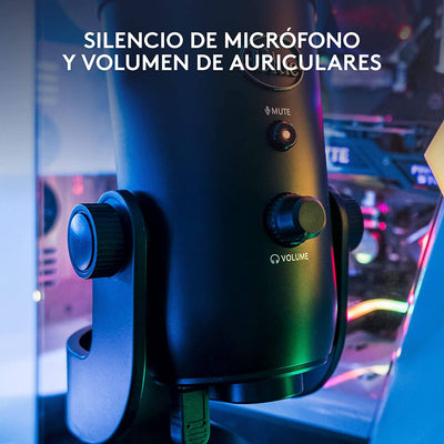 Micrófono Profesional Blue Yeti USB Plug and Play