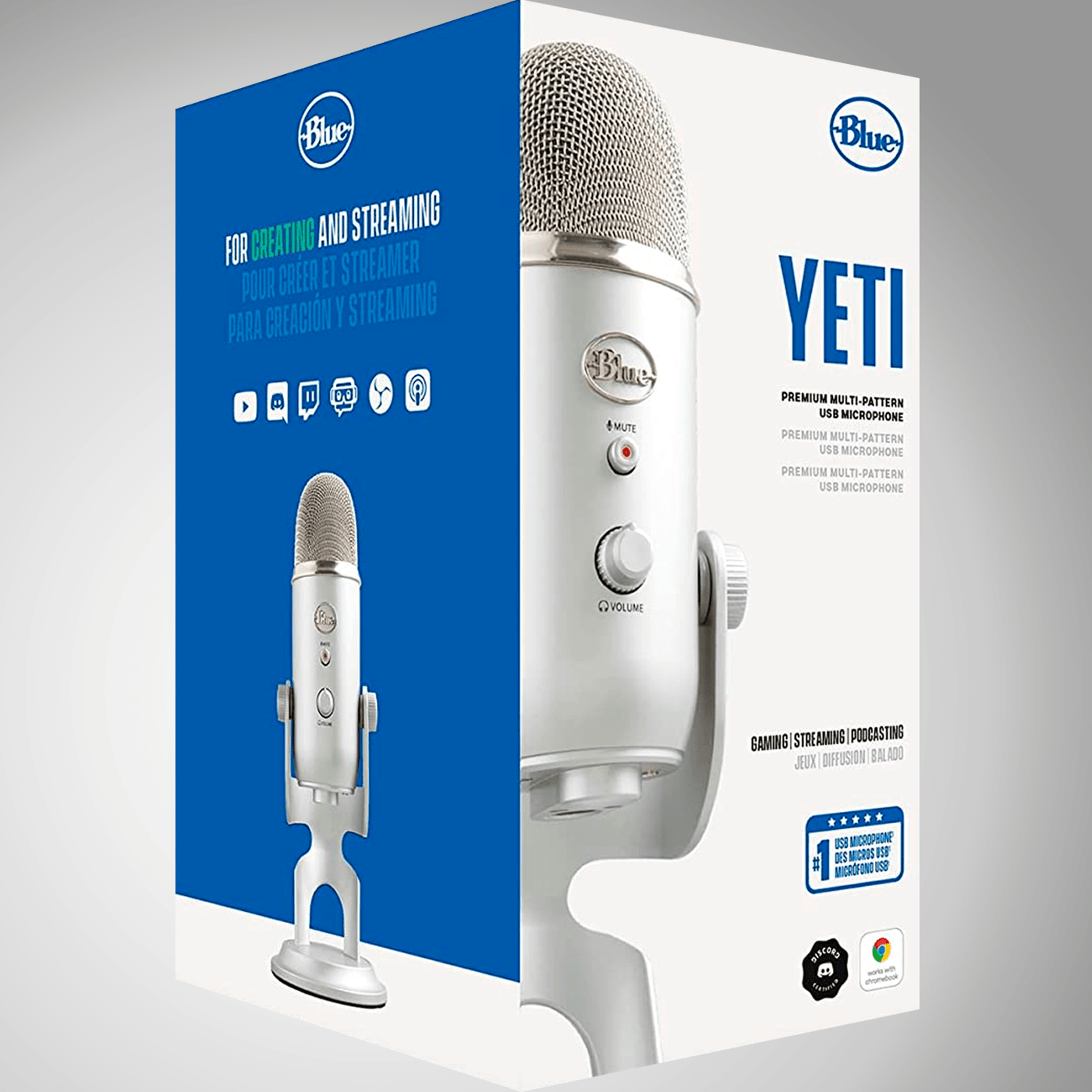 Micrófono Profesional Blue Yeti USB Plug and Play