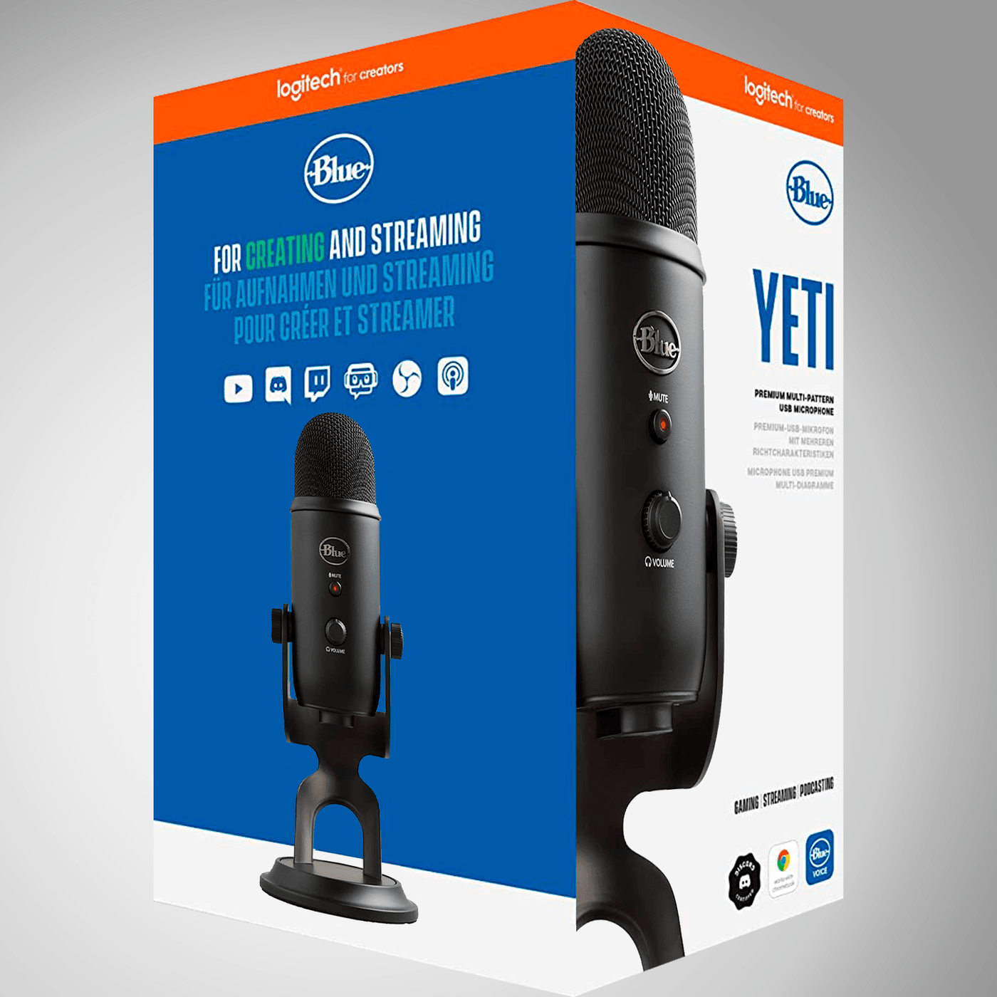 Micrófono Profesional Blue Yeti USB Plug and Play