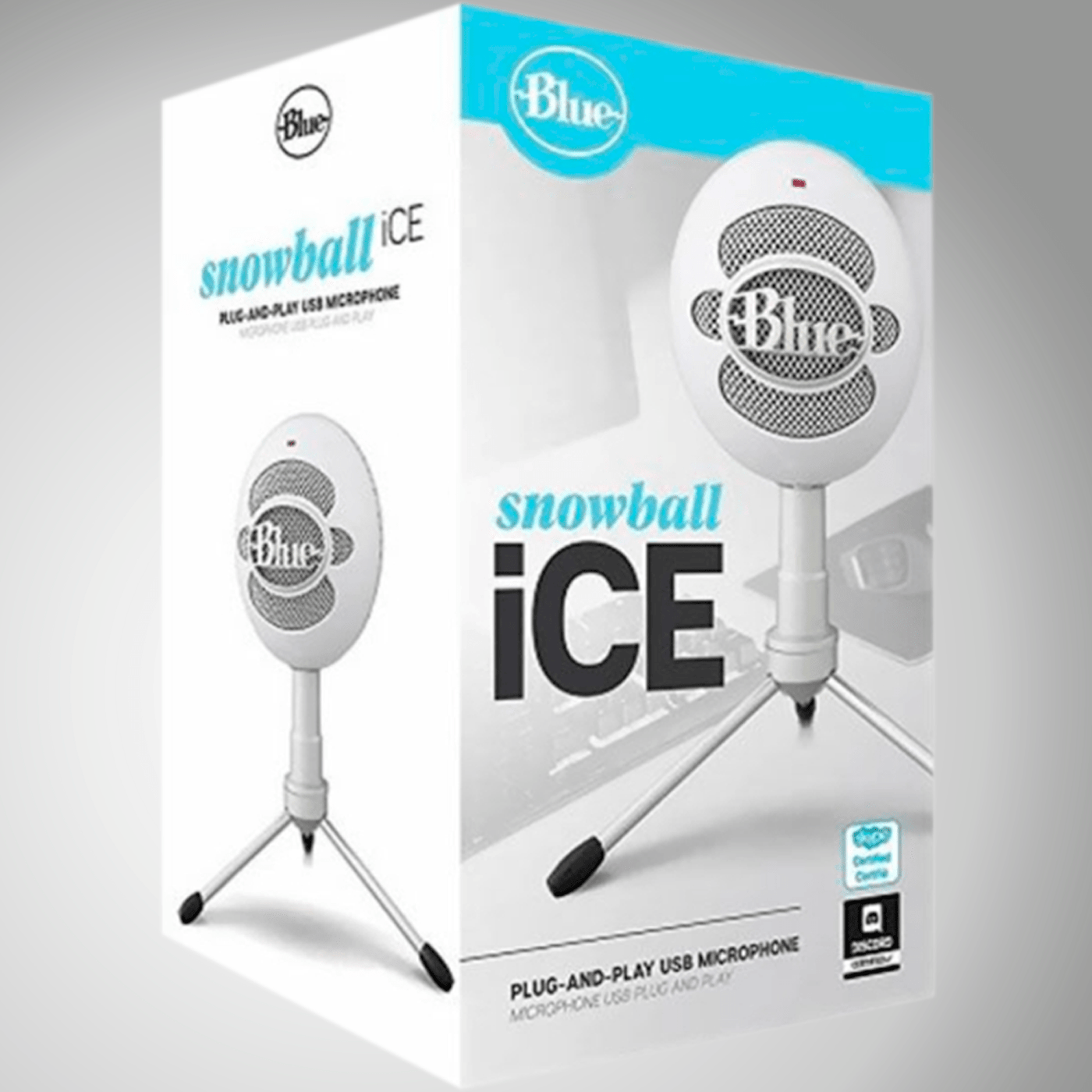 Micrófono Blue Snowball Ice Cardioide USB Plug and Play Black