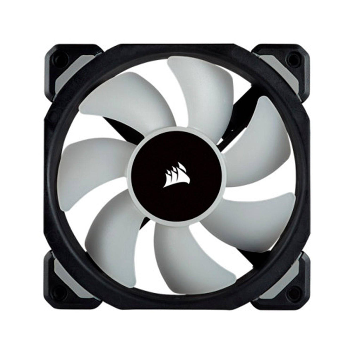 Fan Corsair ML120 Pro RGB Led, 12 cm, 1600 RPM, 13.2 VDC, 4 pines, PWM Control. (x3)