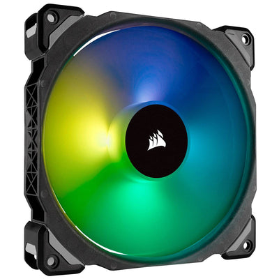 Fan Corsair ML140 Pro RGB Led, 14 cm, 1200 RPM, 13.2 VDC, 4 pines, PWM Control. (x1)