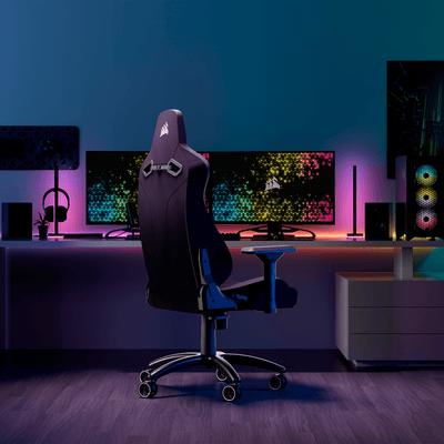 Silla Gamer Corsair TC200 con reposabrazos 4D, Material ( polipiel o textil) , Acero