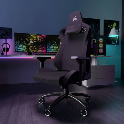 Silla Gamer Corsair TC200 con reposabrazos 4D, Material ( polipiel o textil) , Acero