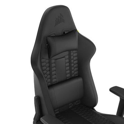 Silla Gamer Corsair TC100 con Reposabrazos 2D, Material (polipiel o textil)