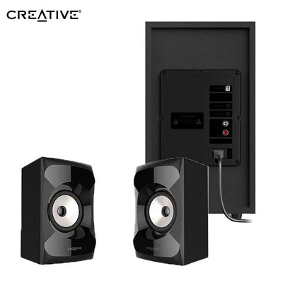 Parlante Creative E2900 2.1 60W/120W  BT/ FM/ USB/ SD/ 3.5MM 220V Luz Led