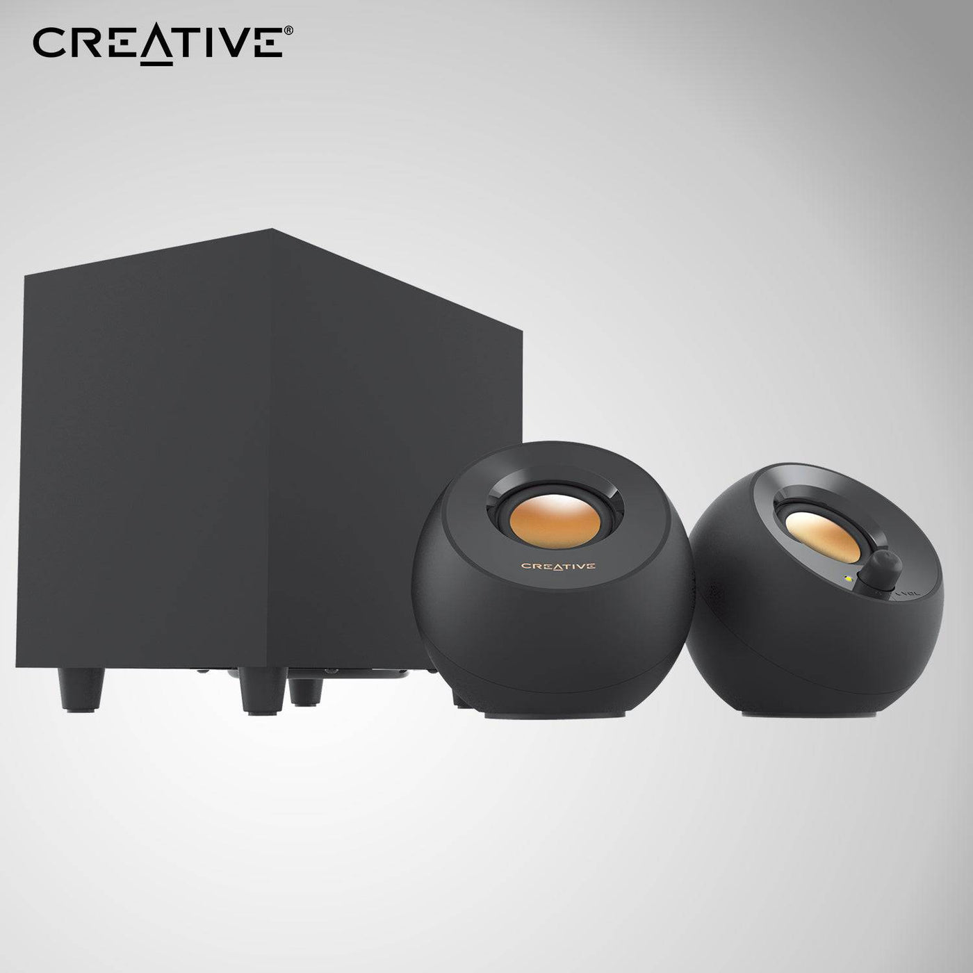 Parlante Creative Pebble Plus 2.1 8W/16W 3.5MM USB-POWER