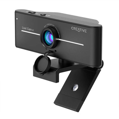 Cámara web CREATIVE LIVE! CAM SYNC 4K UHD 2160P DUAL MIC USB C/TAPA BLACK (73VF092000000)