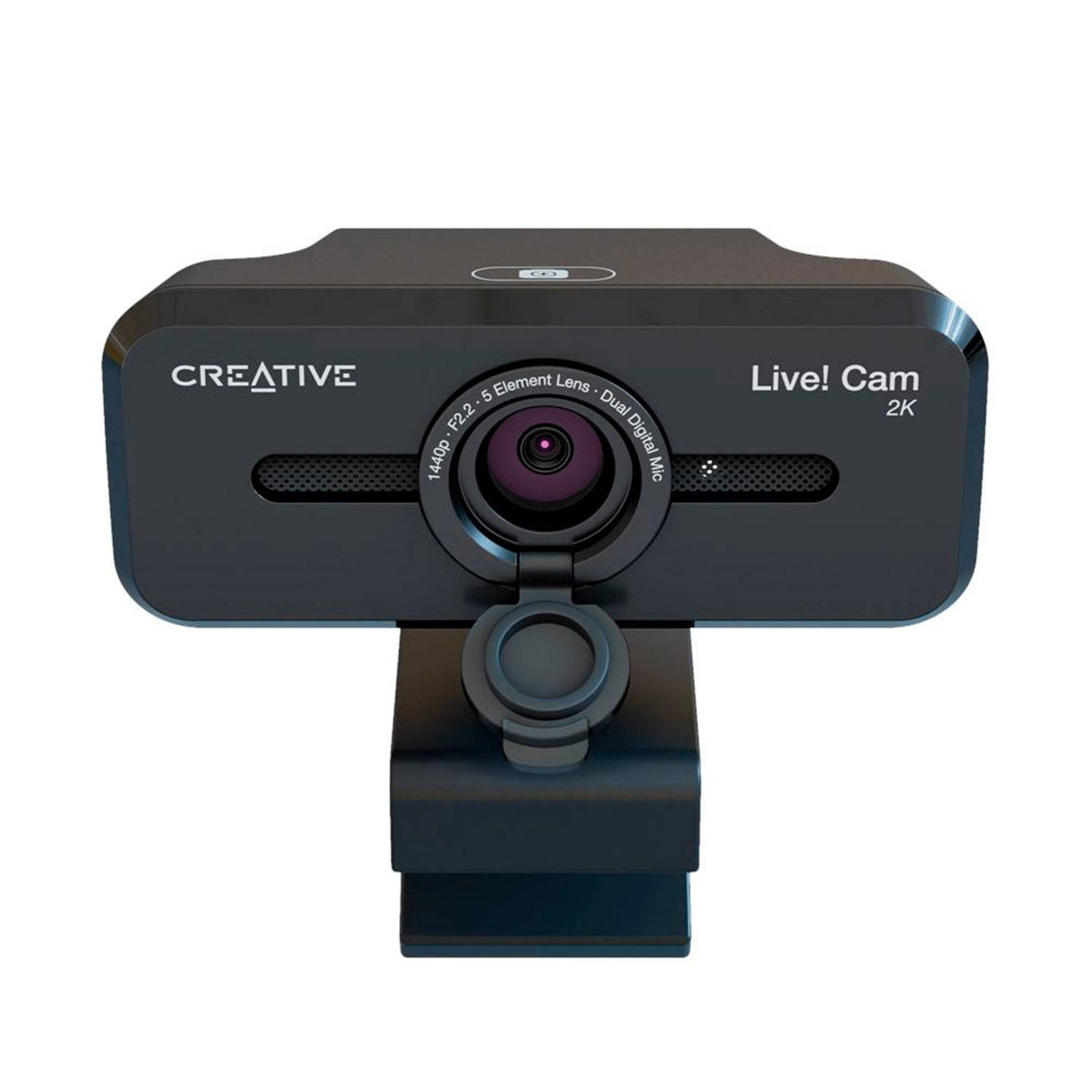 Cámara web CREATIVE LIVE! CAM SYNC V3 2K QHD1440P 4X ZOOM DUAL MIC USB C/TAPA BLACK (73VF090000000)