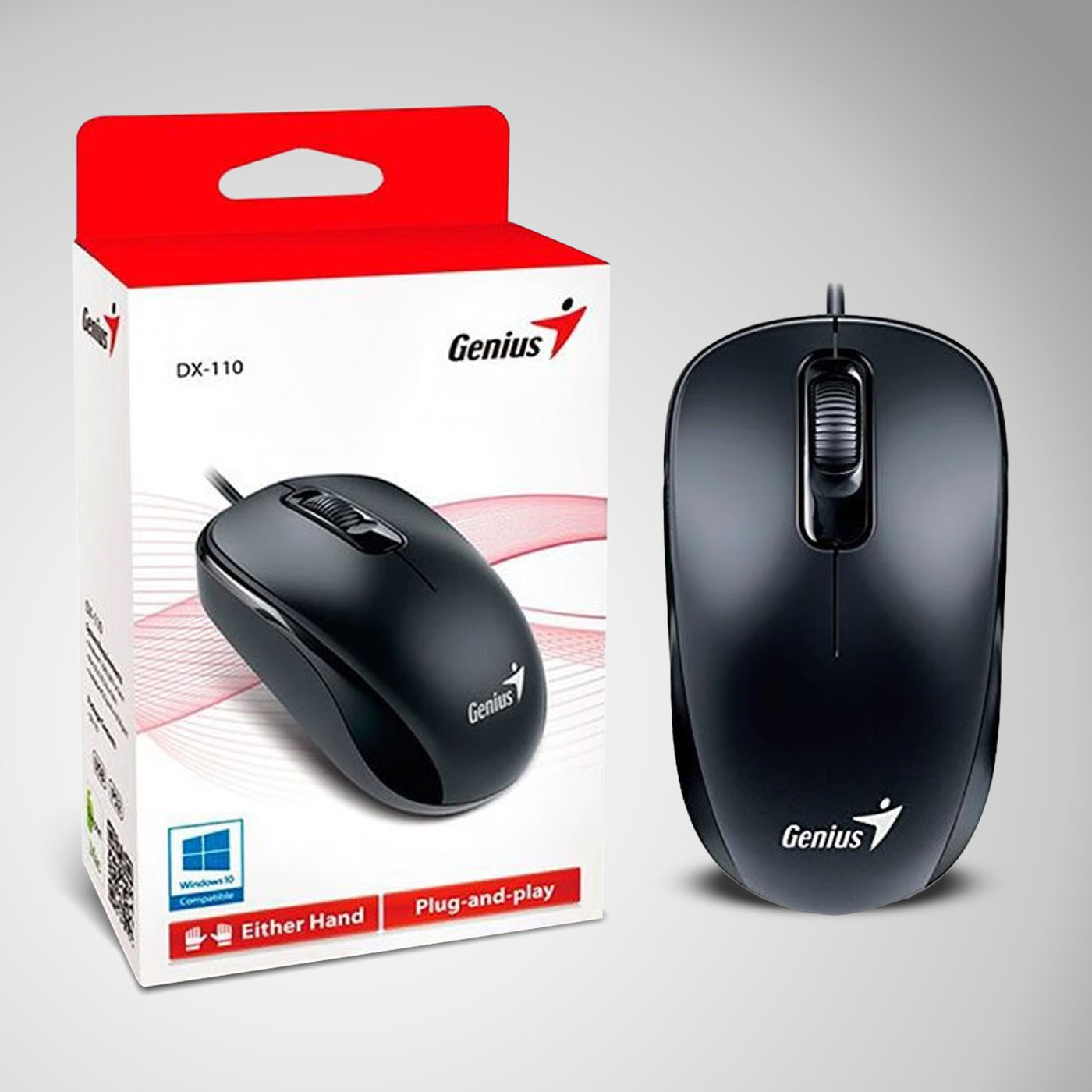 MOUSE GENIUS DX-110 USB OPTICO 1000 DPI