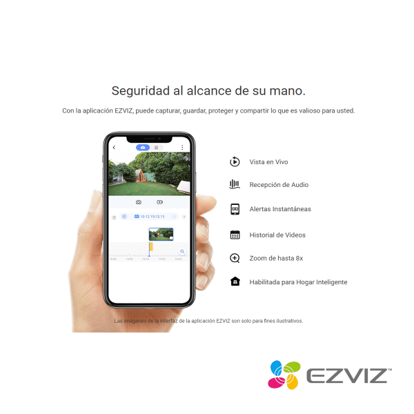 Camara de Seguridad Inteligente Ezviz C3X exterior -2MP -Doble Lente 2.8MM