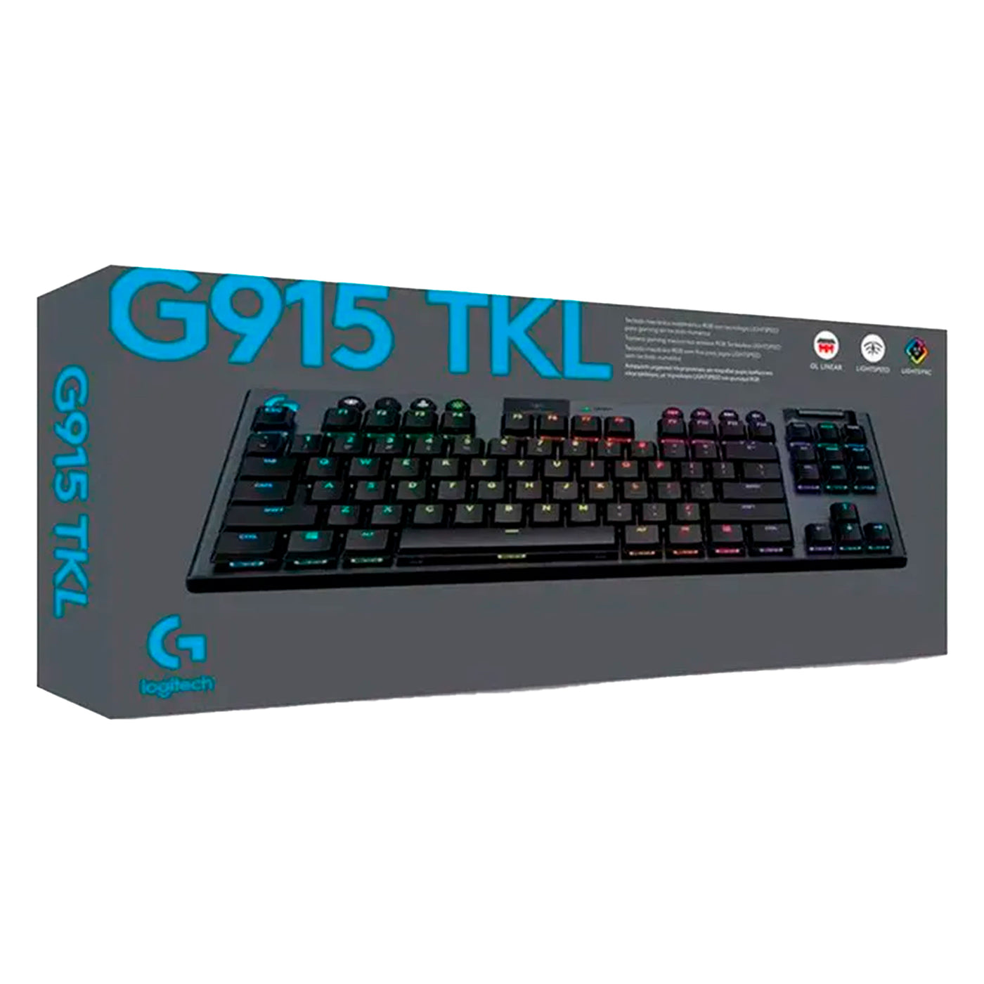 Teclado US Gamer Logitech G915 TKL Lightspeed Portable - Achorao