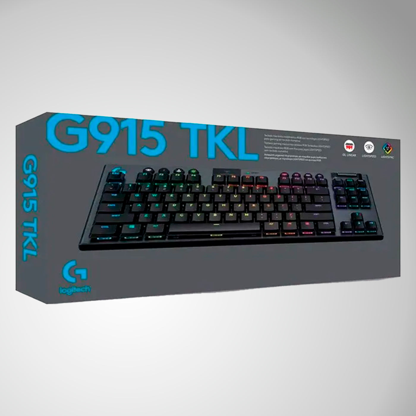 Teclado US Gamer Logitech G915 TKL Lightspeed Portable - Achorao