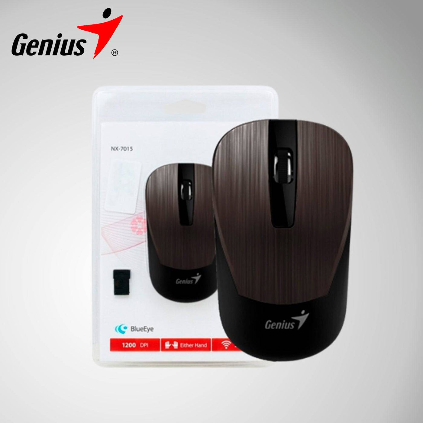 MOUSE GENIUS ECO-8015 WIRELESS BLUEEYE RECARGABLE