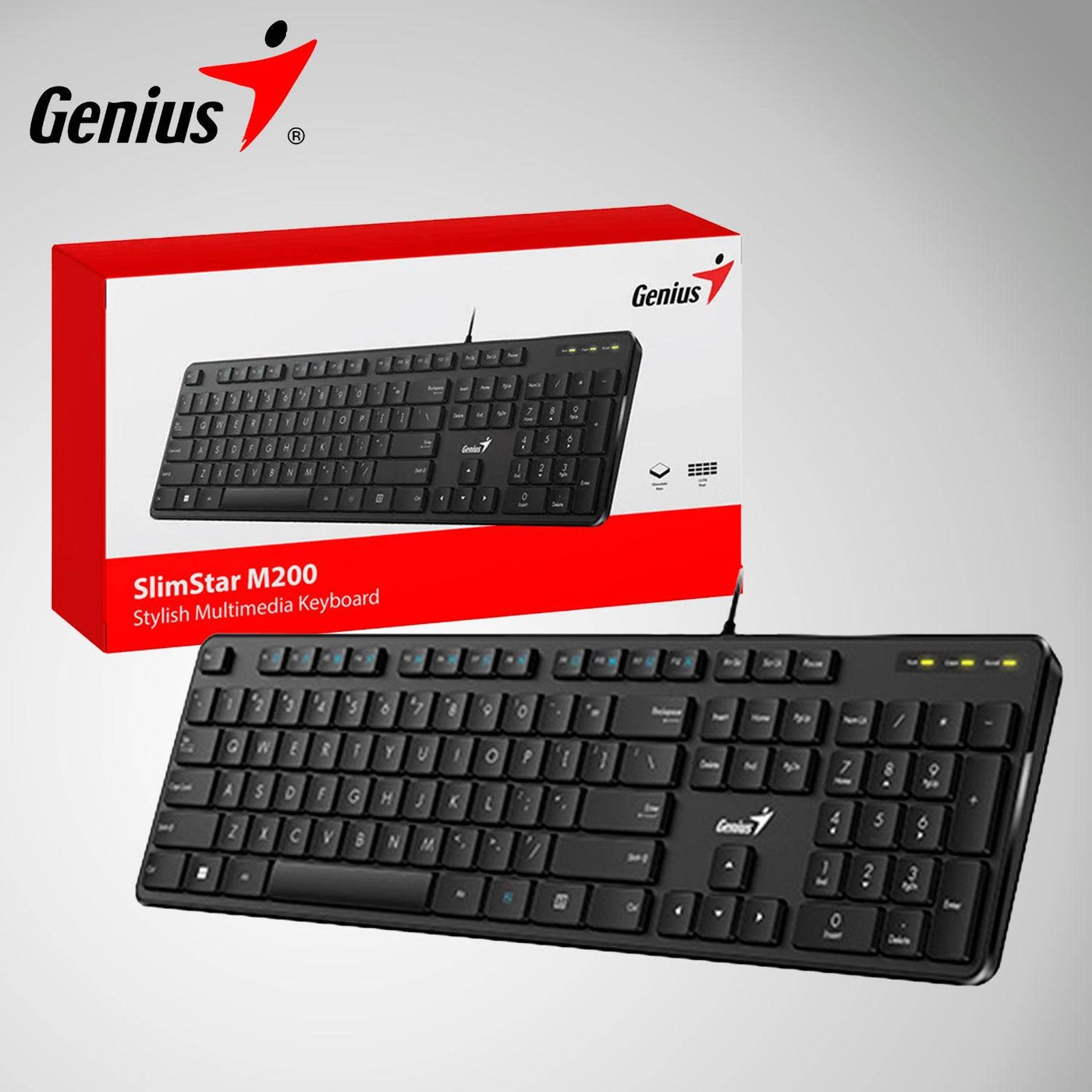 Teclado Genius Slimstar M200 usb multimedia español