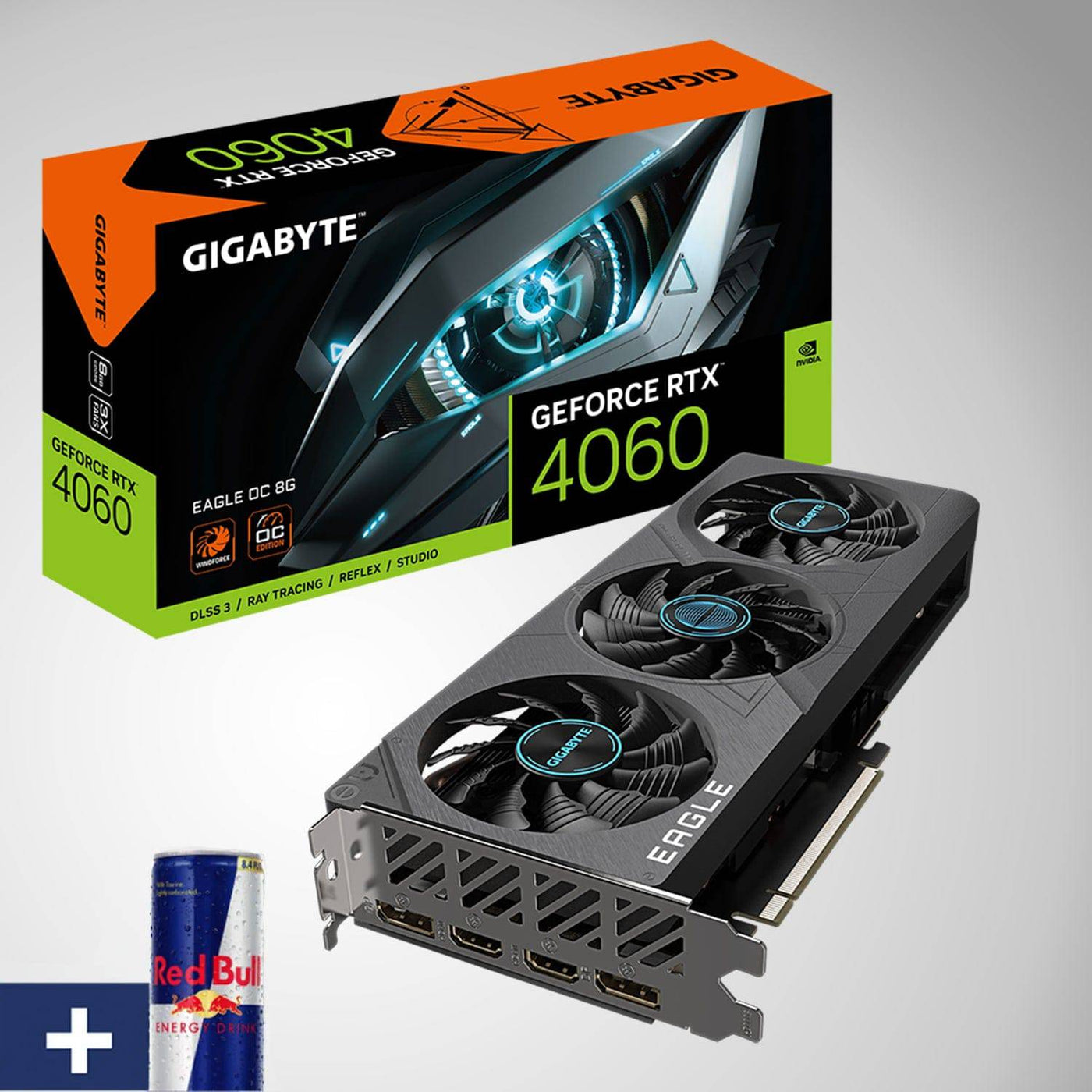 Tarjeta de Video Gigabyte Geforcer RTX 4060 Eagle OC 8G. Producto nuevo y sellado, listo para usar.