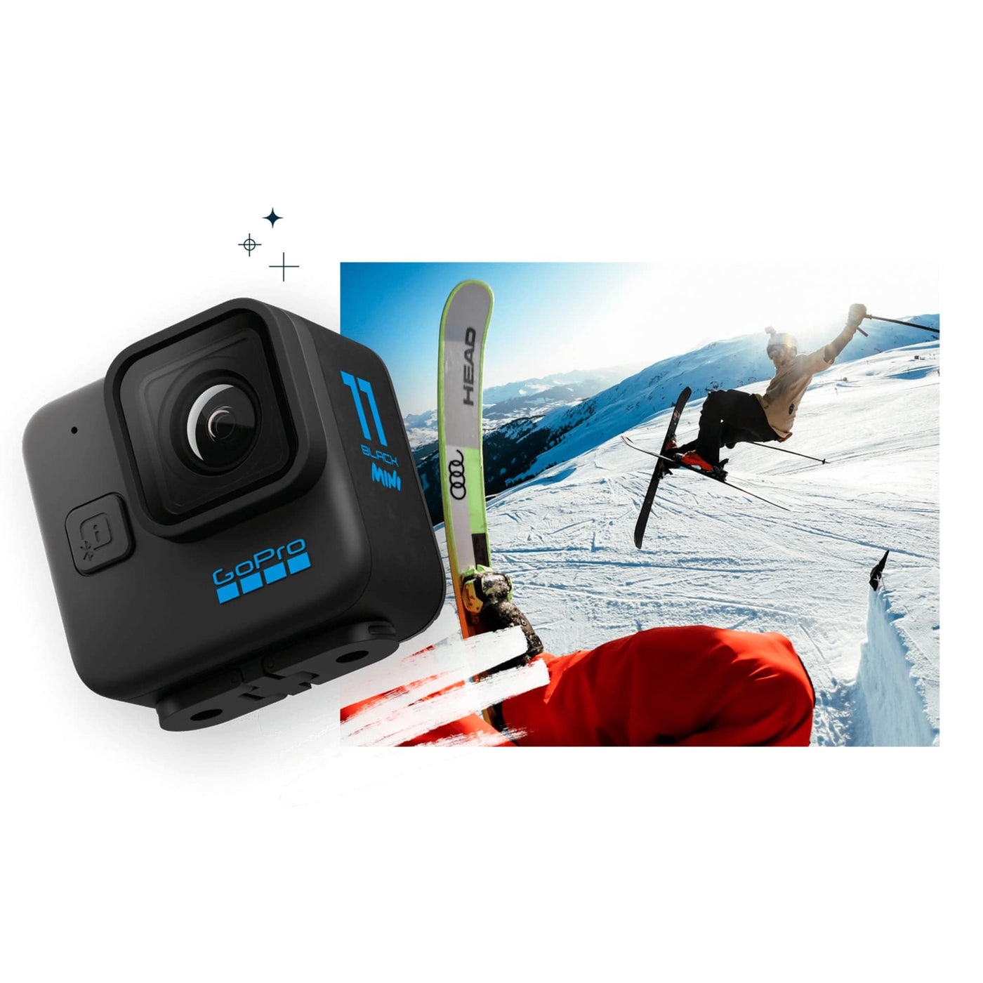 Go Pro Hero 11 Black Mini  Cámara de Video Compacta Impermeable  Ultra HD 5.3k60  Marco de 24.7 MP