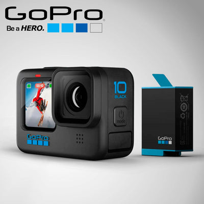 Cámara de acción GoPro HERO 10 pantalla LCD frontal y trasera táctil 1080p - Achorao