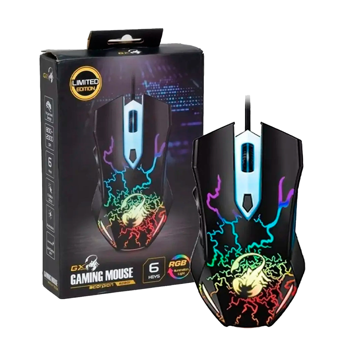 Mouse Genius GX Scorpion Spear Gaming Black