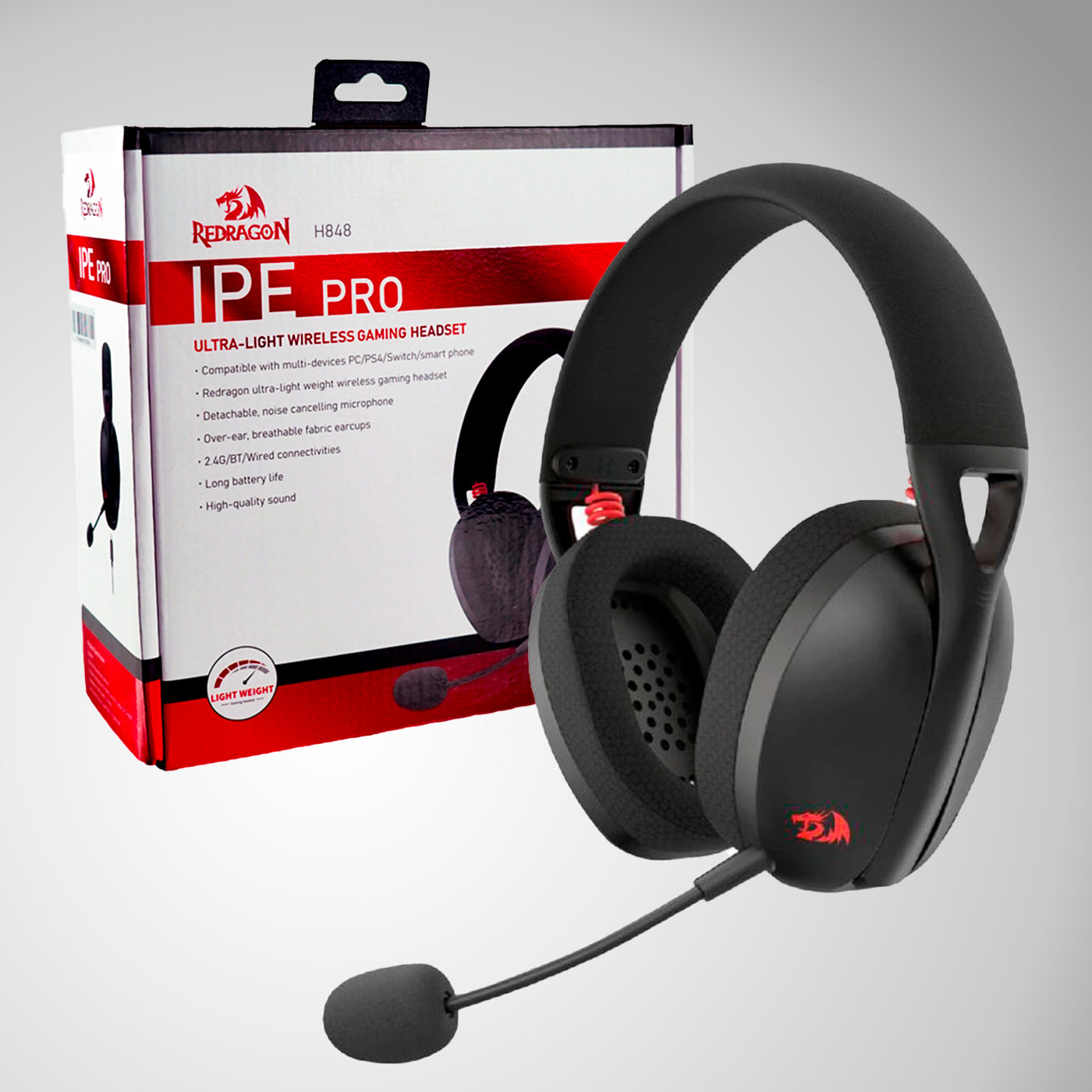 Auriculares Gamer Redragon Ire Wireless H848 BLACK