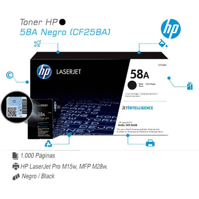 Cartucho de tinta HP 58A Black LaserJet Toner Cartridge