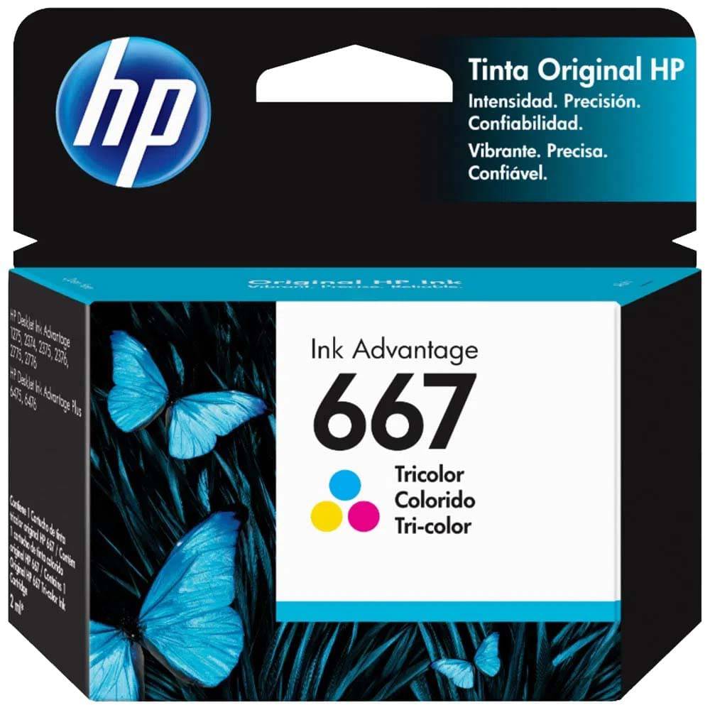 Cartucho de tinta HP 667 Original Ink