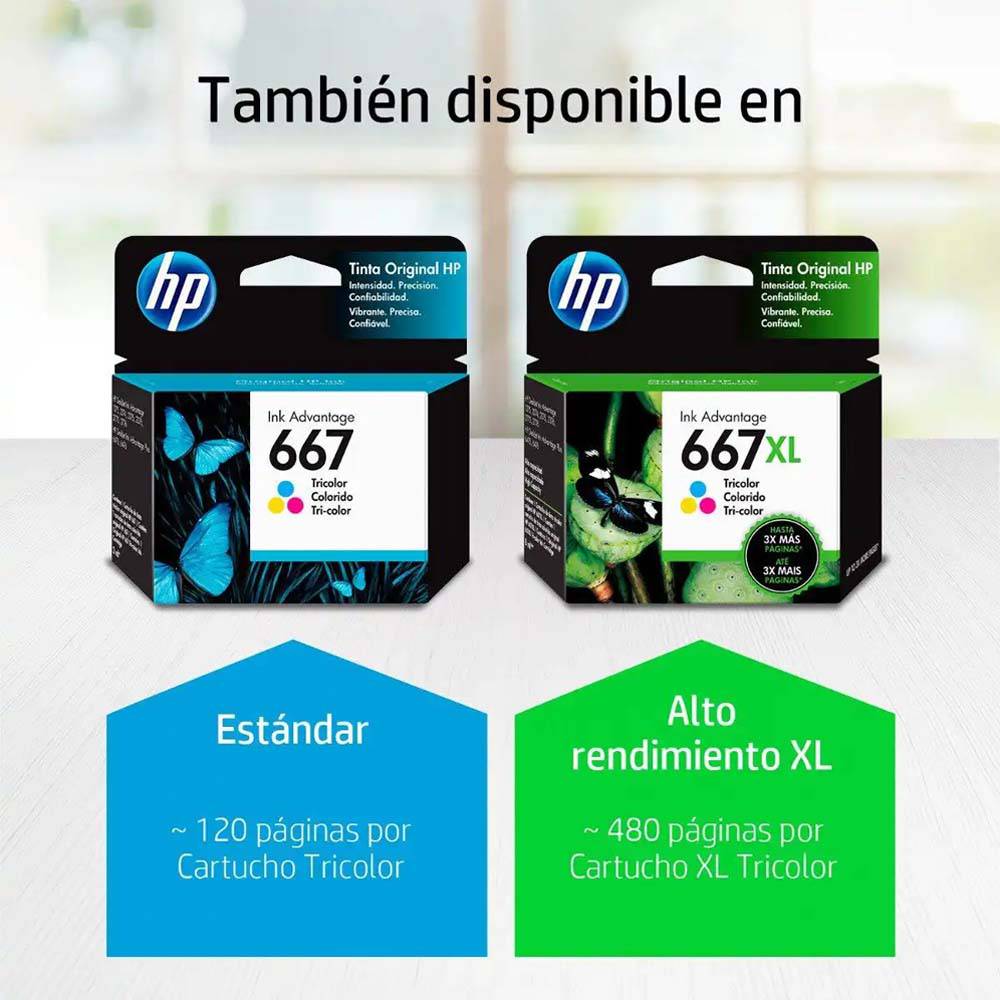 Cartucho de tinta HP 667 Original Ink