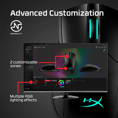 Mouse Gamer Hyperx Pulsefire Dart Wireless Qi Certified Rgb