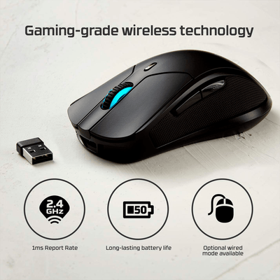 Mouse Gamer Hyperx Pulsefire Dart Wireless Qi Certified Rgb