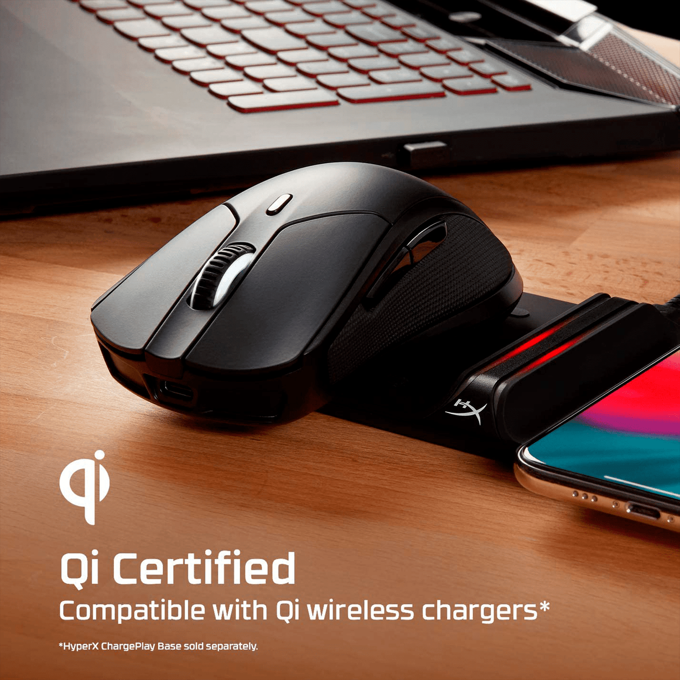 Mouse Gamer Hyperx Pulsefire Dart Wireless Qi Certified Rgb