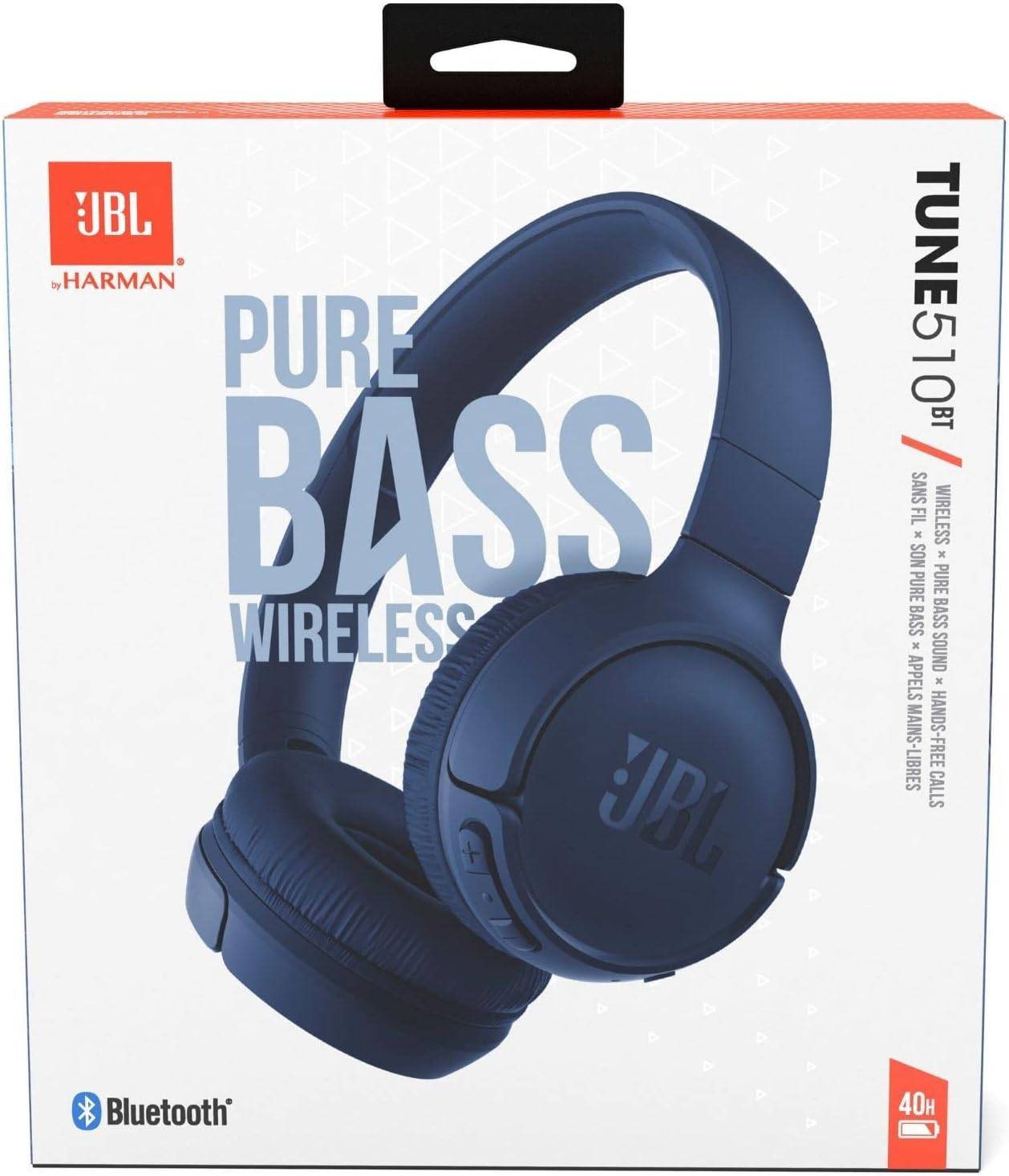 Audifonos JBL Tune 510BT Bluetooth 5.0 Pure Bass 40h