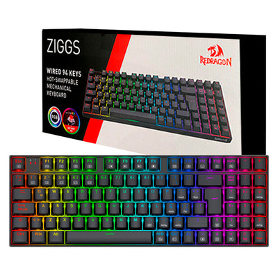 Teclado Gamer Mecánico Redragon Ziggs K669-rgb-sp