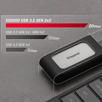 Unidad de estado sólido externo KINGSTON XS2000 1TB/2TB USB 3.2