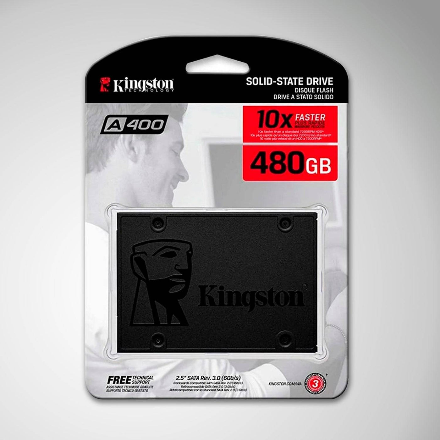 Unidad de Estado Solido Kingston A400, 480GB/960GB, SATA