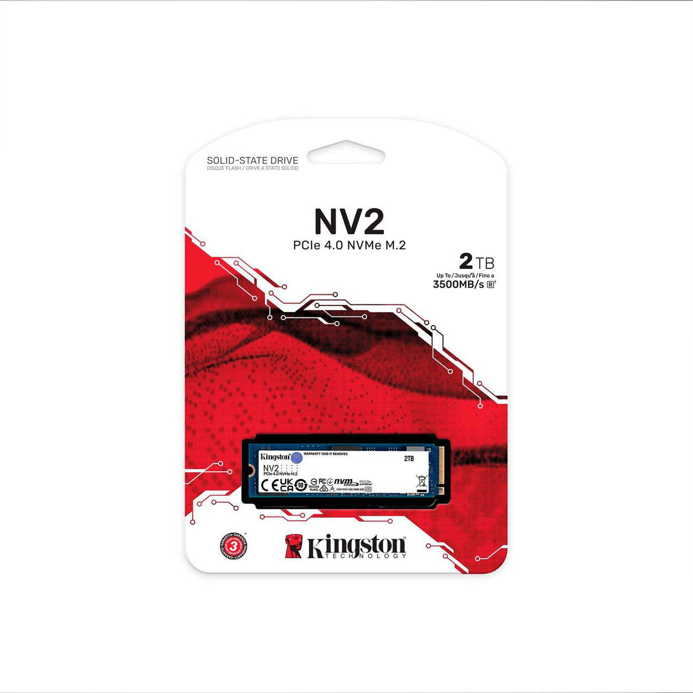 UNIDAD DE ESTADO SÓLIDO KINGSTON NV2 NVME PCIE 4.0 500GB/(1TB)/ (2TB)