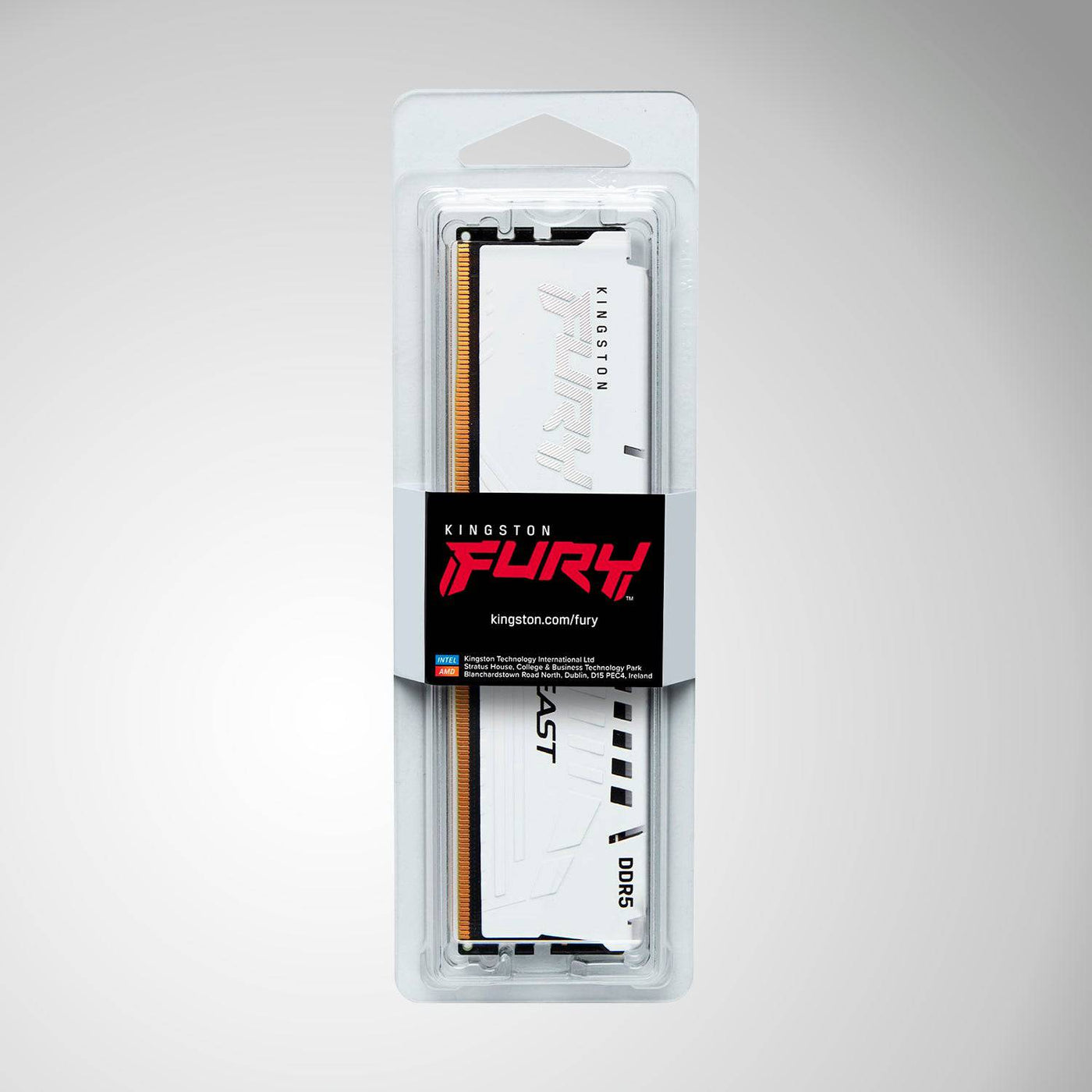 Memoria DIMM Kingston FURY Beast White EXPO, 16GB DDR5-5200MHz