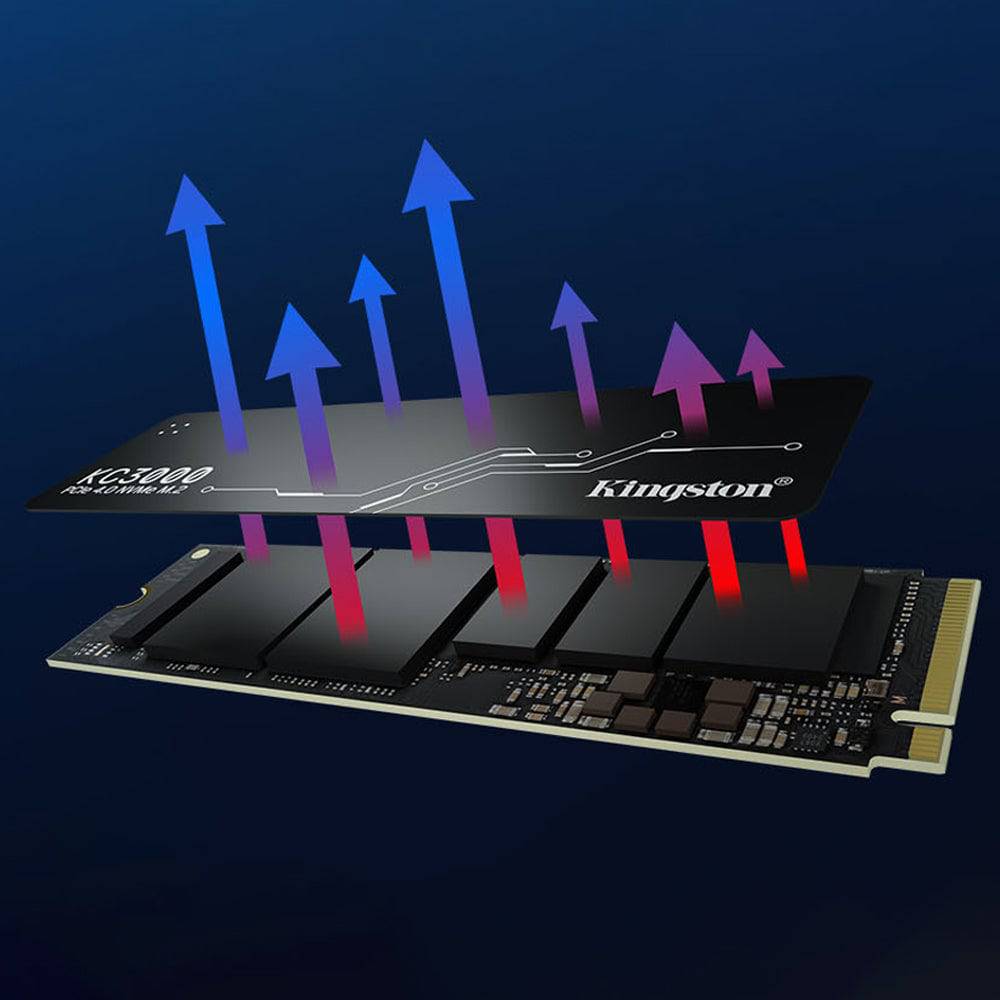 Unidad en estado solido Kingston KC3000, 1024GB/2048GB, M.2 2280 PCIe Gen 4.0 NVMe