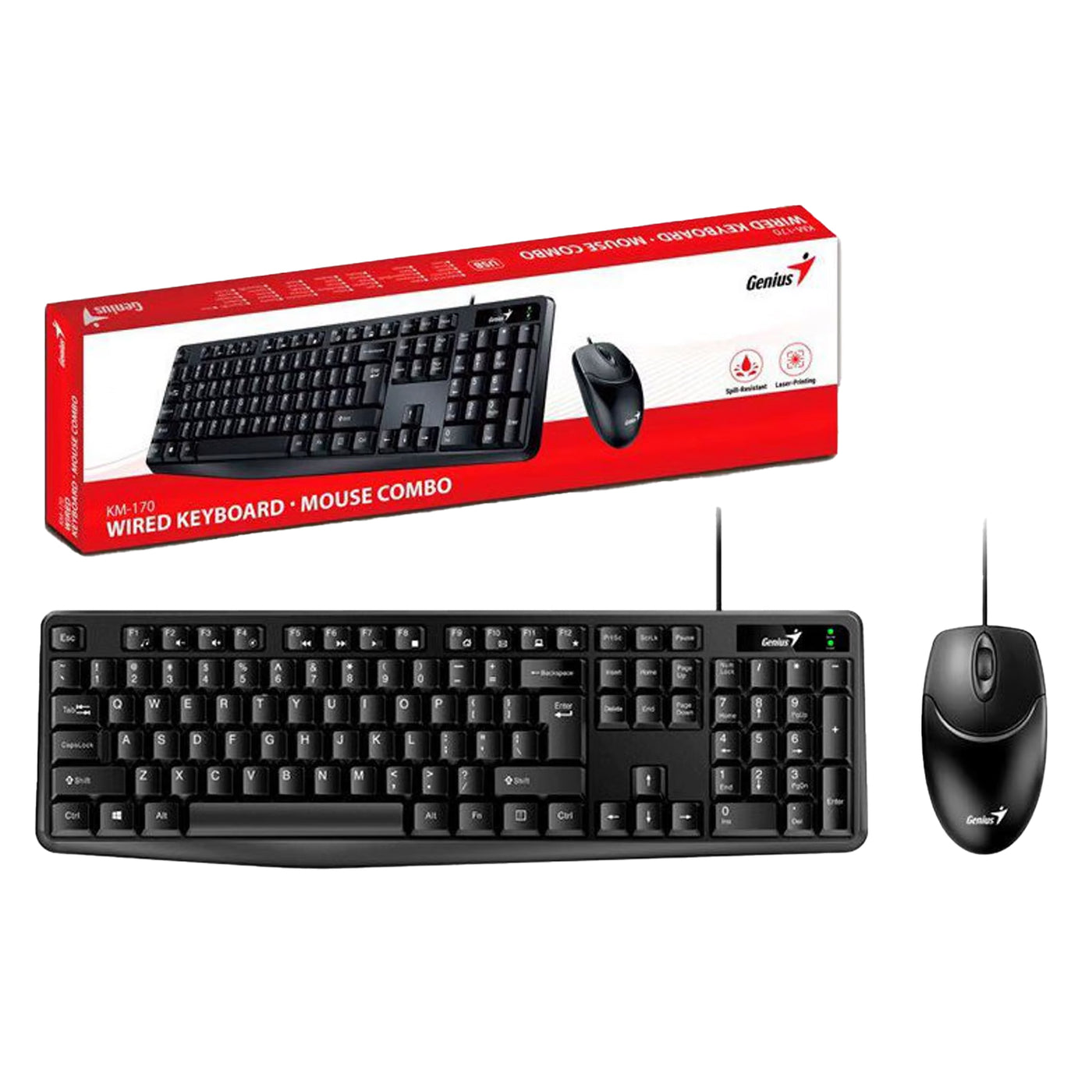 Teclado Genius + Mouse KM-170 USB Multimedia